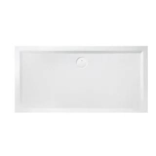 Hoesch Muna Mineralguss-Duschwanne 4177.010 90 x 80 x 3 cm, weiß, aus Solique, Antirutsch