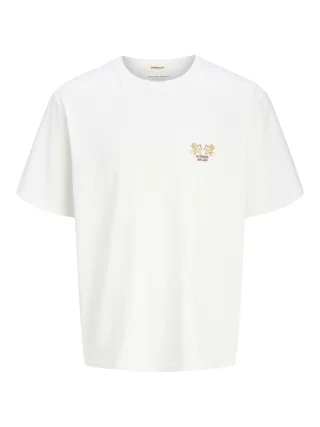 JACK&JONES - JORCARTAGENA BACK TEE SS CREW NECK bright white - Gr. - L