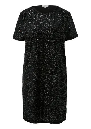s.Oliver - Kleid schwarz - Gr. - 38