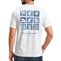 Neverless Print-Shirt Herren T-Shirt Backprint - Beach Feeling Design - Baumwollshirt mit Print