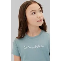 Calvin Klein Jeans T-Shirt Rundhalsausschnitt, Slim Fit, reine Baumwolle
