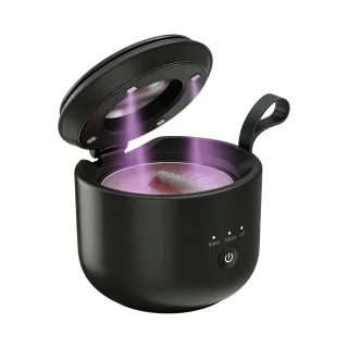 Tevorex Portable Ultrasonic Cleaner 48kHz High Frequency USB Rechargeable UV Sterilization 3 Cleaning Modes 45dB Quiet f