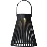 Lumineo LED Solarleuchte Solar Laterne Kunststoff D.14.5cm H.18.5cm schwarz/warmes weiß