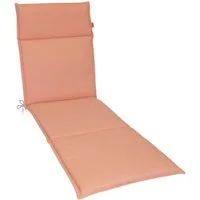 Herlag Liegenauflage Bea, Liegepolster Gartenliege 190x60x4,5cm Wasserabweisend Korall