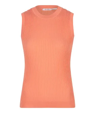 Esqualo - Basic-Top mit hohem Ausschnitt orange - Gr. - L