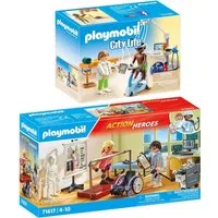 Playmobil® 70195-71617 2er-Set Physiotherapeut + Orthopädie Konstruktions-Spielset