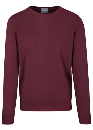 COMMANDER Finest Clothing - (S)-NOS Rdh. Pullover Basic plum - Gr. - M