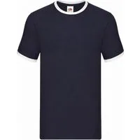 Fruit of the Loom Rundhalsshirt Ringer Herren T-Shirt