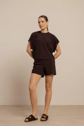 Studio Anneloes - Leona top espresso - Gr. - L