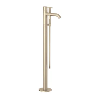 KLUDI BOZZ Stand Wannenfüll- und Brause-Einhandmischer Stainless Brushed Nickel 38590N576