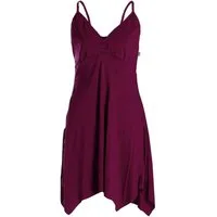Vishes Sommerkleid Damen Bio-Baumwolle Spaghettiträger-Kleid Hippie, Ethno, Goa Style