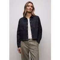 STREET ONE Langarmbluse in Denim-Optik