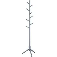 VASAGLE Garderobenständer Kleiderständer, Massivholz, mit 8 Haken, 3 Höhen