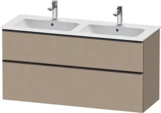 Duravit D-Neo Waschtischunterbau wandhängend Leinen Matt 1280x462x625 mm - DE43650BD750000 DE43650BD750000