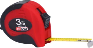 KS Tools Bandmaß mit Feststeller,schwarz-rot schwarz/rot - 300.0113