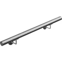 V2Aox Handlauf Edelstahl Handlauf Treppengeländer Wandhandlauf Treppe 40 - 1000 cm, 50 cm Gesamtlänge
