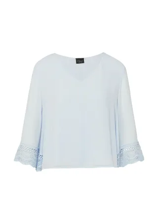 s.Oliver BLACK LABEL - Bluse blau - Gr. - 42
