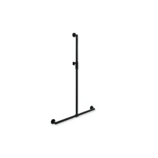 Hewi System 900 Duschhandlauf 900.35M46060CV 1250 x 457 mm, pulverbeschichtet schwarz tiefmatt