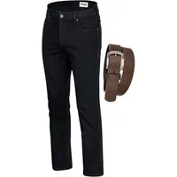 Wrangler Straight-Jeans Texas Authentic Straight Herren-Strechjeans mit Gürtel