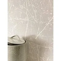 Newroom Vliestapete Äste Beige Tapete Ästetapete Äste,Blätter,Blumen, Beige Tapete Floral Äste - Ästetapete Blumentapete Creme Grau Romantisch 3D Optik Blätter Blumen für Schlafzimmer Wohnzimmer Küche, Blumentapete