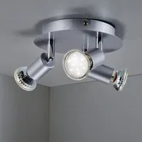 B.K.Licht LED Deckenspots Lunis 3, LED wechselbar, Warmweiß, LED Deckenleuchte schwenkbar, inkl. 3W GU10 250LM GU10 warmweiß