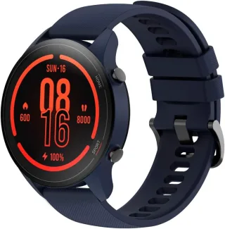 Xiaomi Mi Watch [inkl. Kunststoff-Armband blau] Kunststoff-Gehäuse blau