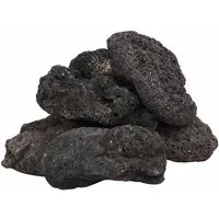 vidaXL Aquariendeko Lavagranulat 25 kg Schwarz 10-30 cm