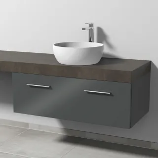 Sanipa Waschtischunterbau mit Auszug 2morrow (G2325) 340x1000x520 Anthrazit-Glanz, G232579 G232579