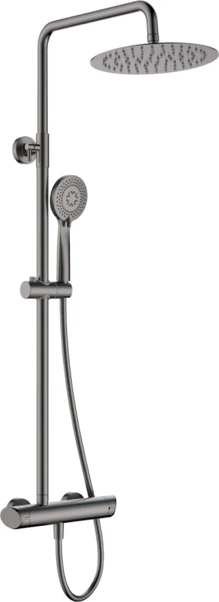 Neuesbad Serie 200 Duschsäule mit Armatur, Titan NB1DENACD1QK1