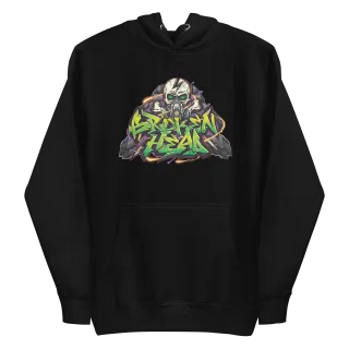 Broken Head Hoodie Skull Mask