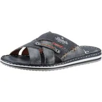 Rieker Pantolette, Sommerschuh, Schlappen, Poolslides, mit kontrastfarbener Rahmennaht