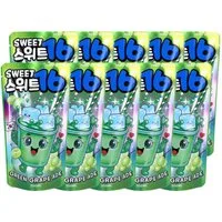 Sweet16 Softgetränk, Sweet16 Grüne Traubenlimonade Green Grape zuckerfrei 200ml 10er Pack