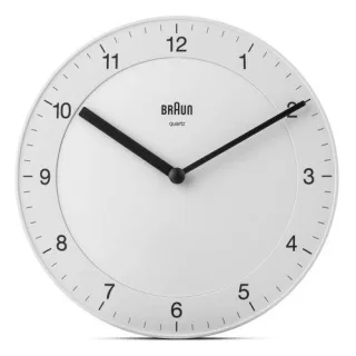 Braun BC 06 W Quarzwanduhr analog weiß