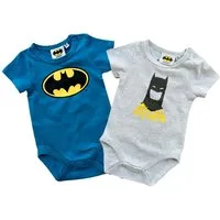 Batman Strampler 2x Batman Body Baby Strampler Jungen Strampelanzug 3 6 12 18 14 Monate