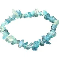Steinfixx® Armband Aquamarin blau Splitterarmband - Brasilien - Der Seelenstein (18 cm Umfang, 1-tlg., seltener und besonderer Edelstein), 100 % echt, Handarbeit