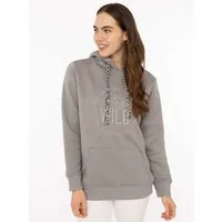 Zwillingsherz Hoodie "Nelina" mit Leo Band und schlichter Stickerei "Stay Wild", Kapuze