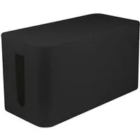 LogiLink Kabelbox klein, 235 x 115 x 120 mm Kabelmanager Büro Zuhause Schwarz