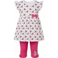 Disney Sommerkleid Disney Minnie Maus Mädchen Baby 2 tlg Set Kleid plus Leggings Gr. 62 bis 86