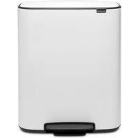 Brabantia Mülleimer Bo Treteimer, 2 x 30L, sanft schließender Deckel, mit leichter Pedalbedienung