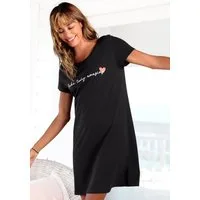 Vivance Dreams by Lascana Nachthemd in bequemer Weite mit Schriftzug