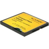 Adapter CF I zu micro SDHC, Kartenleser schwarz/gelb