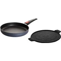 WOLL MADE IN GERMANY Pfannen-Set Diamond Lite mit Spritzschutz, Aluminiumguss (Set, 2-tlg), Abnehmbarer Stiel, Antihaftbeschichtet