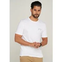 Jack & Jones T-Shirt JJSANCHEZ TEE SS CREW NECK Zeitloses Baumwollshirt mit Print Kurzarm Shirt mit Rundhals