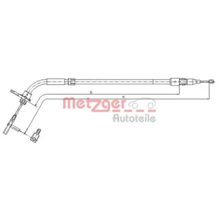 Metzger Handbremsseil hinten links Mercedes W169 W245