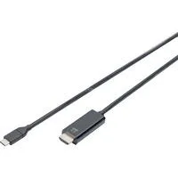 USB-C Adapterkabel USB-C > HDMI A, 4K @ 60HZ schwarz, 2 Meter