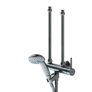 KWC Hebelmischer Dusche Niederdruck, für Warmwasserbereiter, chromeline 114.86 Z 286