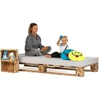 sunnypillow Palettenbett Massivholzbett 80 90 100 120 140 160 180 200 220 240 x 200 cm, 80x200 cm geflammt