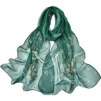 Zaewry Schal Modeschal Chiffon Schal Damen Stola Umschlagtuch Halstuch, Abendkleid Cocktailkleid 50x160cm, Polyester Tuch- Pflegeleichtes