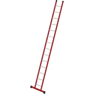 Munk Sprossen-Anlegeleiter GFK/Alu mit Traverse - 035314