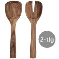 Villeroy & Boch Salatbesteck Salatbesteck 2-tlg. Artesano Original (Besteckset), Salatbesteck, 28,00cm, Akazienholz